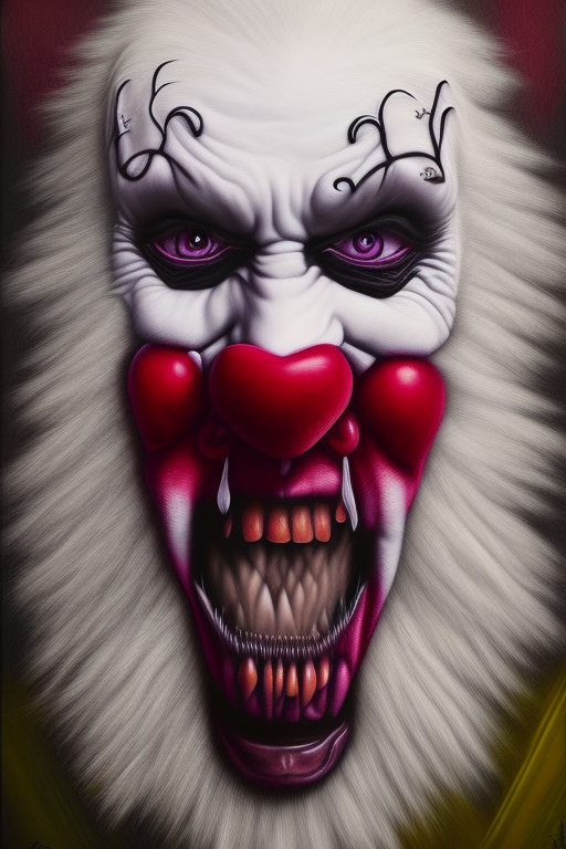 Sinister Clown: Heavy Metal Horror iPhone Case in Mystical Purple