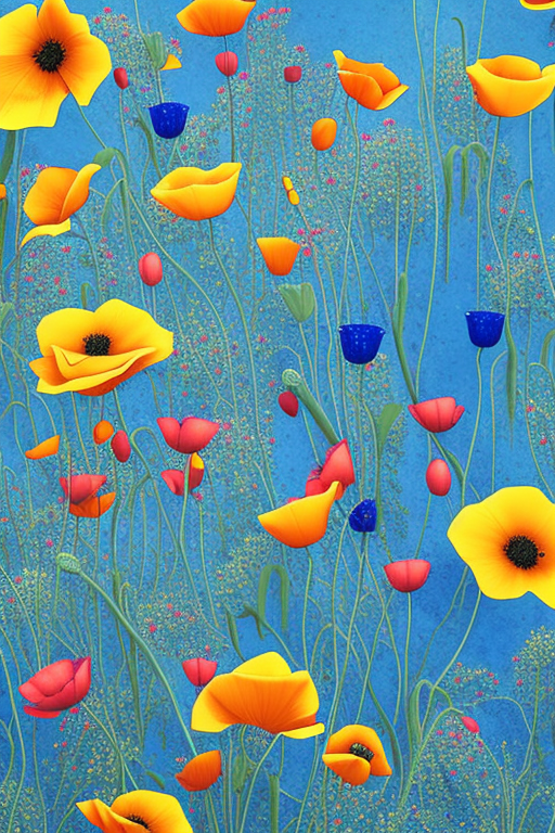 Chic Poppy Dance: A Sunshine-Hued Artistic iPhone Case!