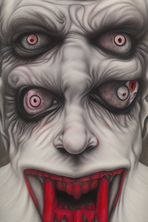 Eerie Clown Fusion: Macabre Pink Artistry in an iPhone Case