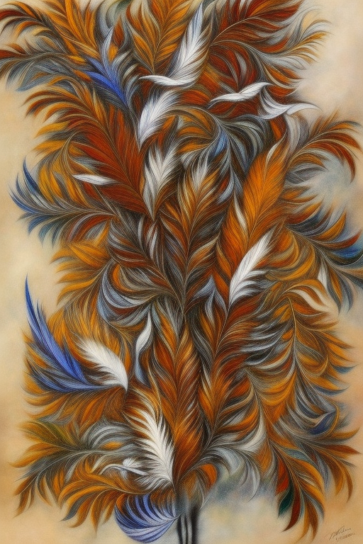 Feathered Fantasy: Swirled Brown iPhone Case Blending Art and Tech