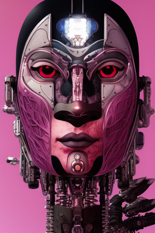 Cyborg Chic: Art-Tech Fusion in Dazzling Pink