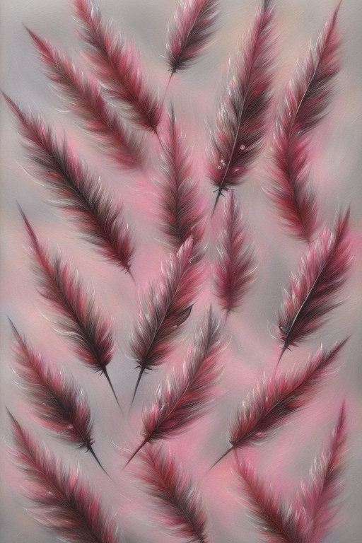 Whimsical Feather Swirl: Tickled Pink iPhone Art Case