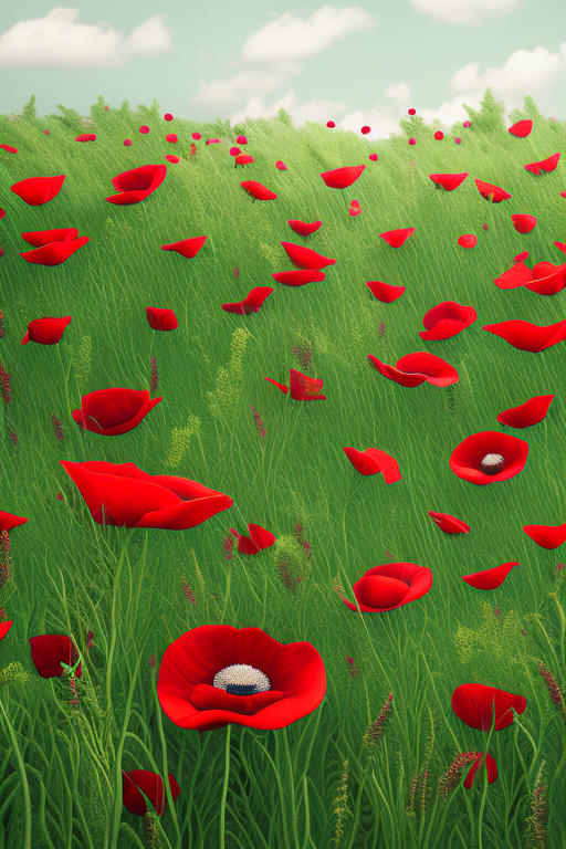 Vibrant Poppy Field: A Pocket-Sized Art Gallery iPhone Case