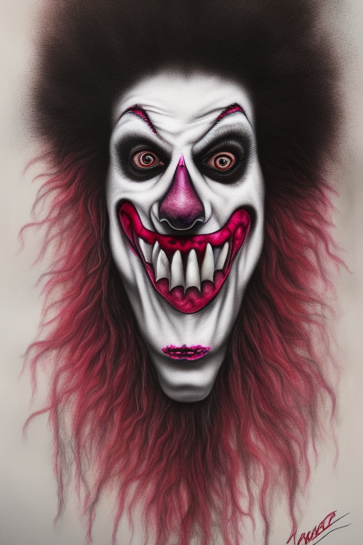 Sinister Clown Pop Art: Vivid Pink, Hyperrealistic iPhone Case