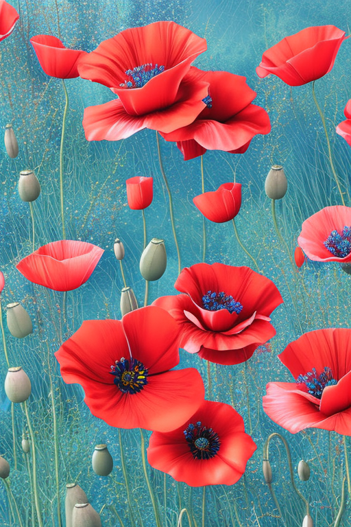 Shabby Chic Poppies: Turn Your iPhone into a Monet Masterpiece!