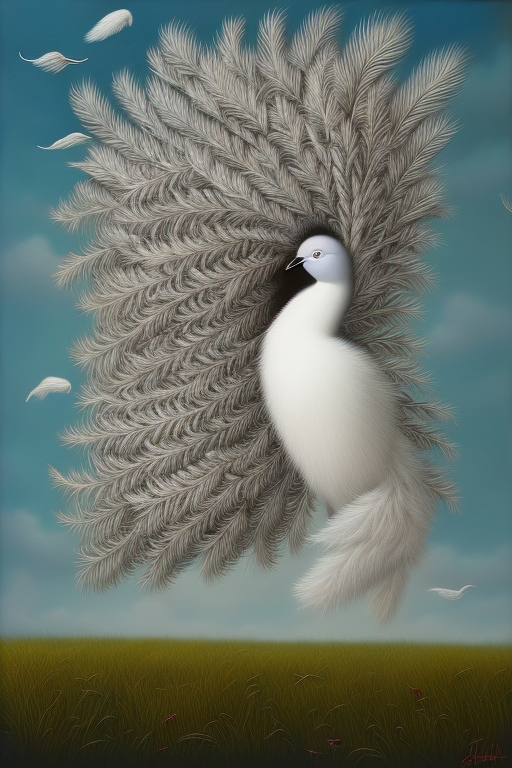 Poetic Chaos: Hyper-Realistic White Feather Frenzy iPhone Case