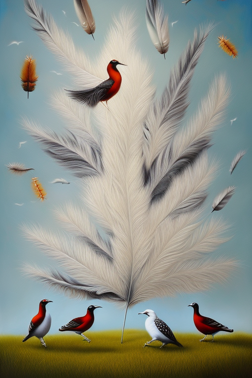 Floating Feathers: A Flamboyant Dance in White iPhone Case