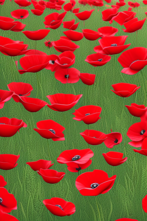 Shabby Chic, Bold Red Poppies: A Pocket-Sized Art Gallery