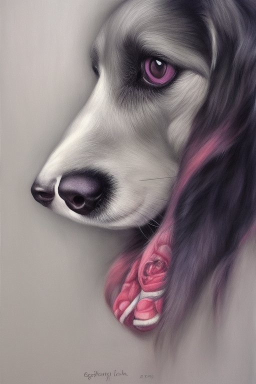 Puppy Love: Hyperrealistic Artistic iPhone Case with Vibrant Accents