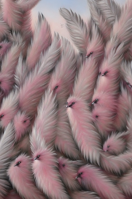 Surreal Carnival Parade - Whimsical Pink Feathered iPhone Case