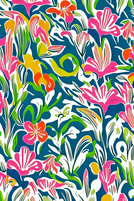 Psychedelic 60s Floral Extravaganza: Vibrant Art for your iPhone!