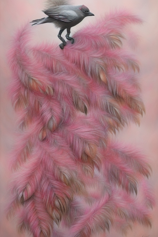 Enchanted Feather Dance with Pink Accents iPhone Case