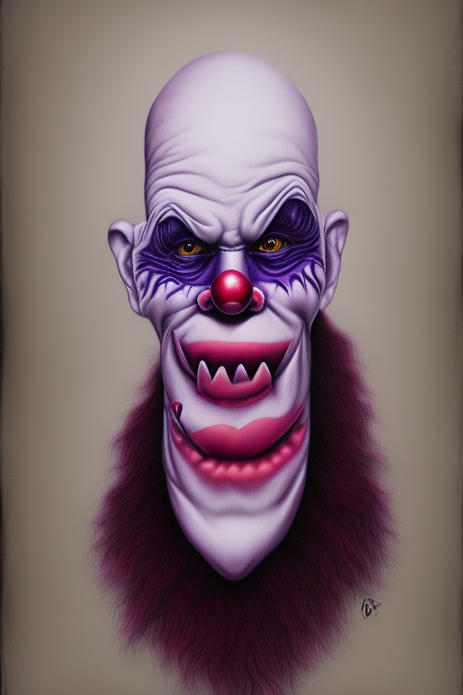 Sinister Clown iPhone Case: Elegantly Macabre in Haunting Hues of Purple