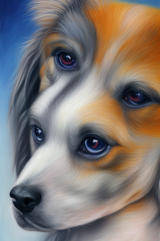 Hyperrealistic Dog Portrait Case: A Burst of Edgy, Modern Colors