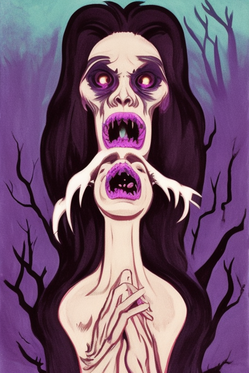 Spine-Chilling Sleepy Hollow Design in Vibrant Kirchner Purple