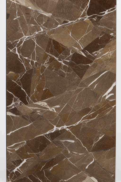 Vivid Marble Texture iPhone Case with Sleek Brown Accents