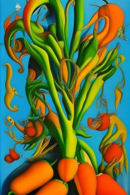 Blue Dream Fruity Tales - Bold Cartoon iPhone Cases with Carrots & Fruits
