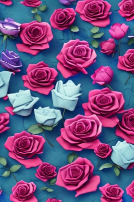Blue Roses: Chic & Hyper-Realistic iPhone Cases Collection, 8K Octane Render